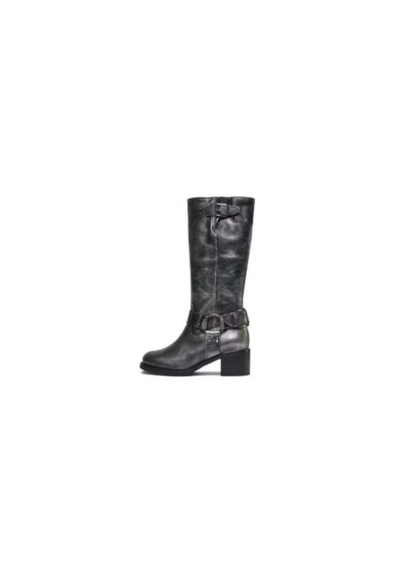 Bronx Cizme dama 303221850 - Piele naturala - Negru - Negru