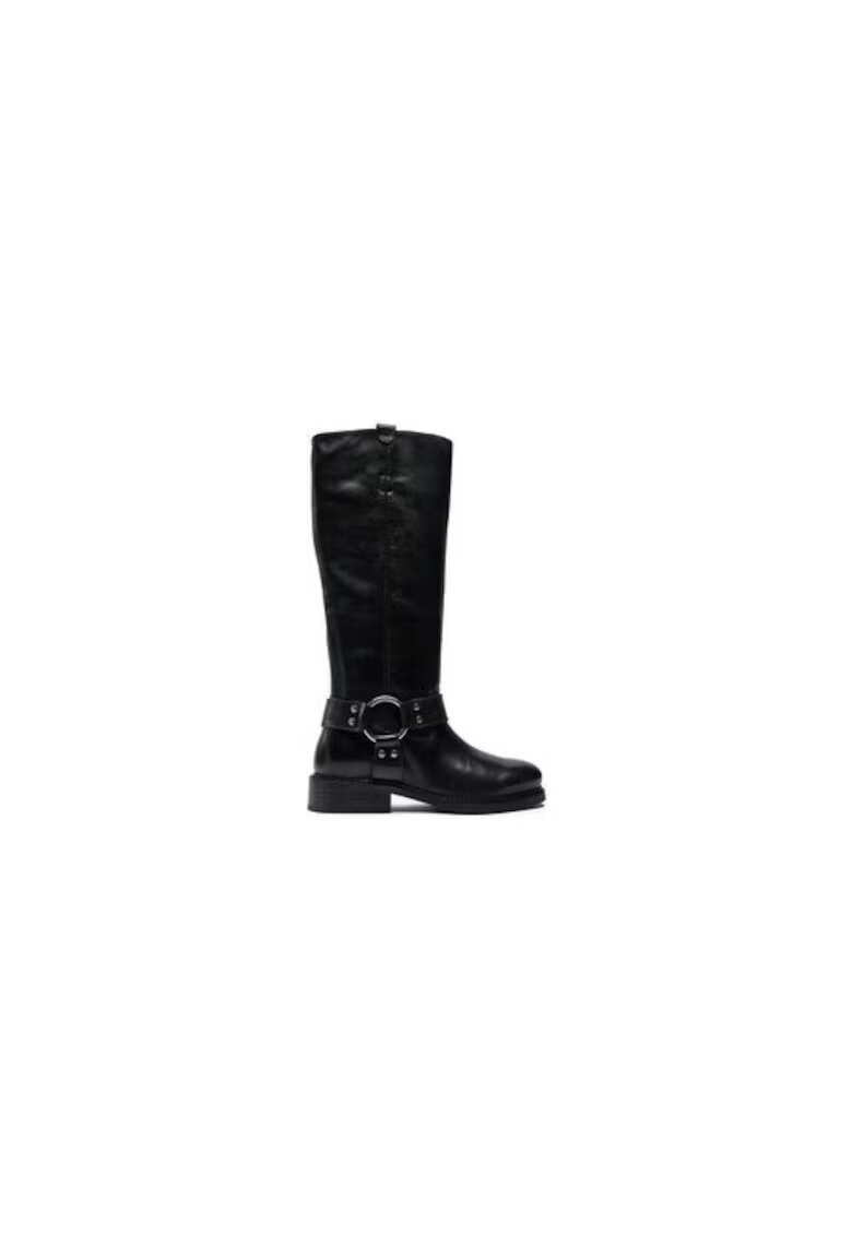 Bronx Cizme dama 304553493 - Piele naturala - Negru - Negru