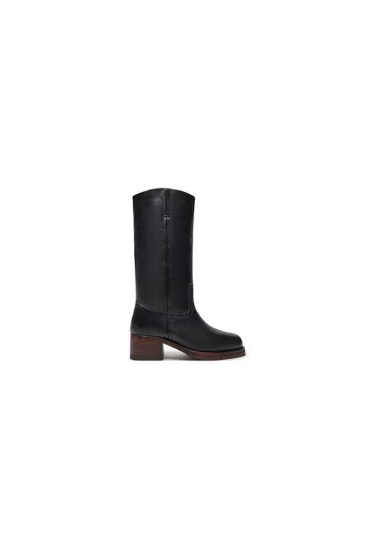 Bronx Cizme dama 304962134 - Piele naturala - Negru - Negru