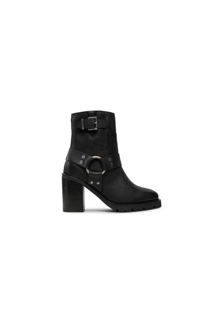 Bronx Ghete dama 304418495 - Piele naturala - Negru - Negru