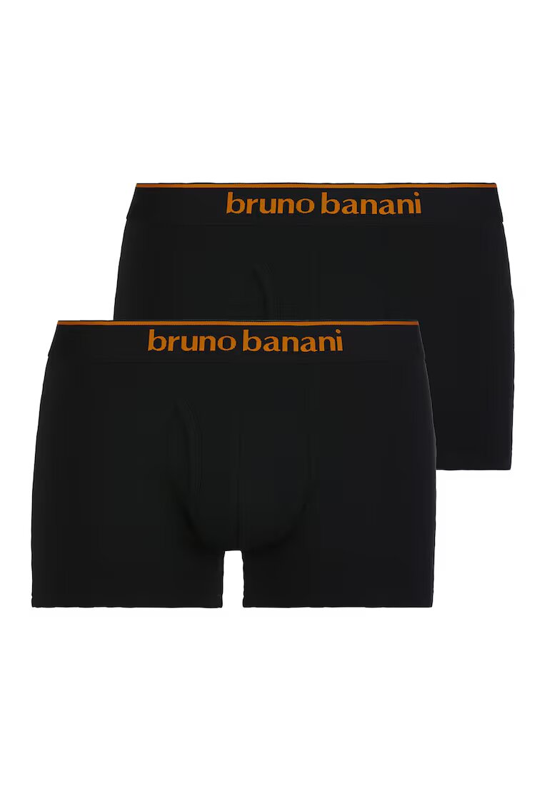 Bruno Banani Set de boxeri cu logo - 2 perechi - Negru