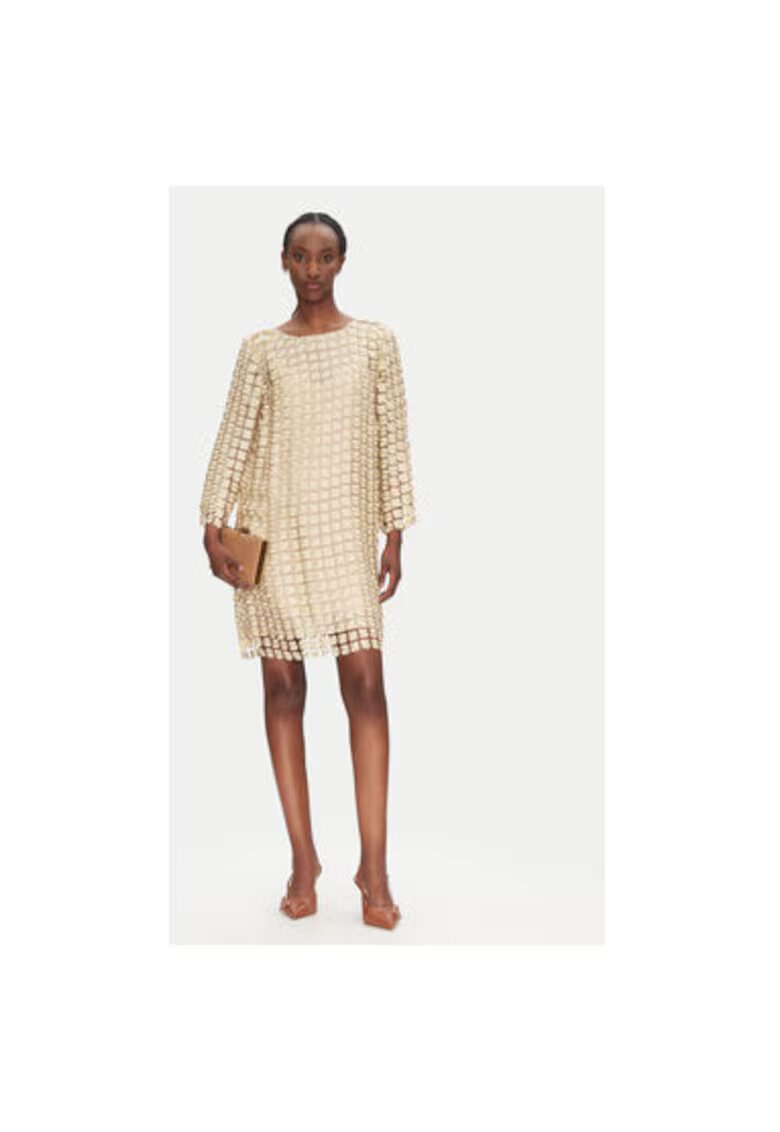 Bruuns Bazaar Rochie dama BBW4530 - Poliester - Auriu - Auriu