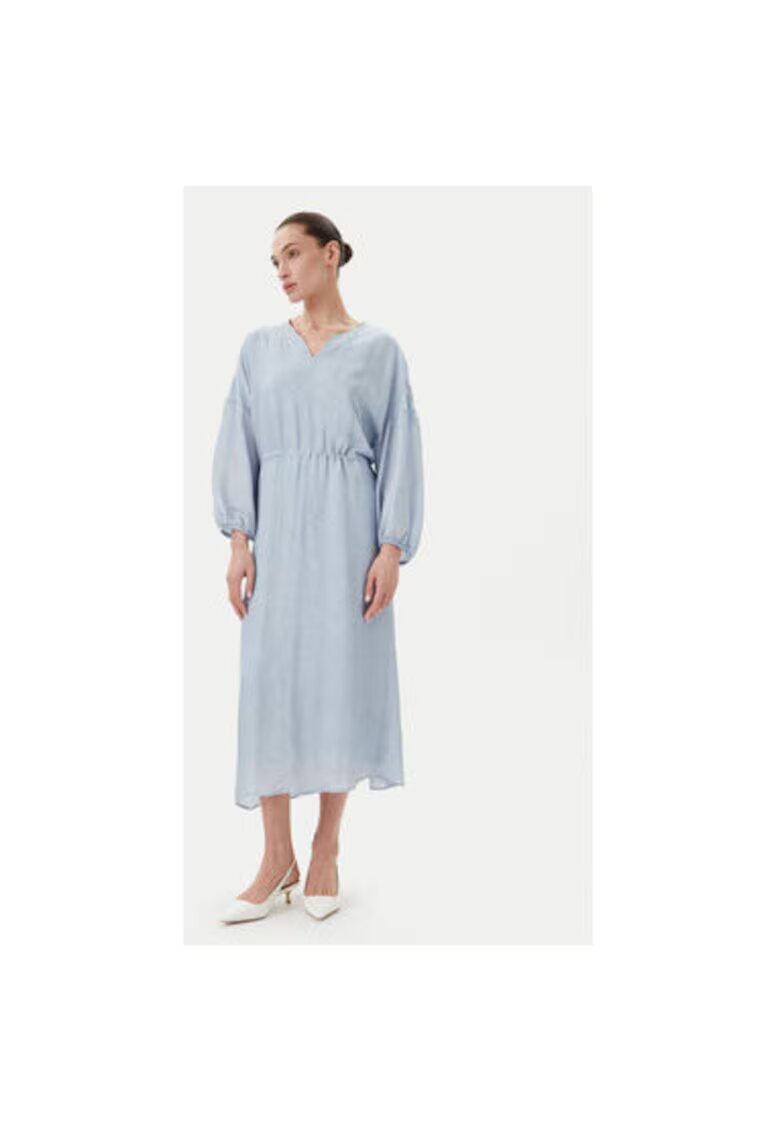 Bruuns Bazaar Rochie de vara dama BBW4441 - Viscoza - Albastru - Albastru