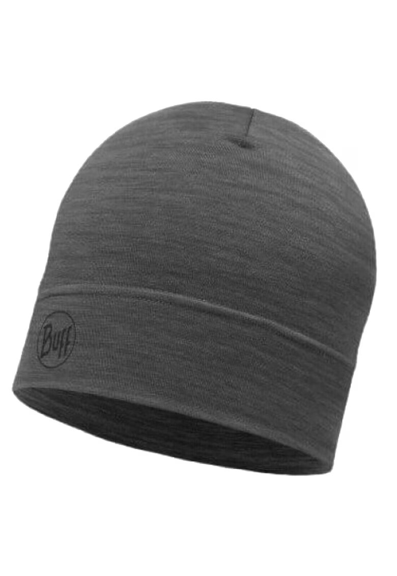 Buff Caciula din lana lightweight model Solid Grey pentru Adulti