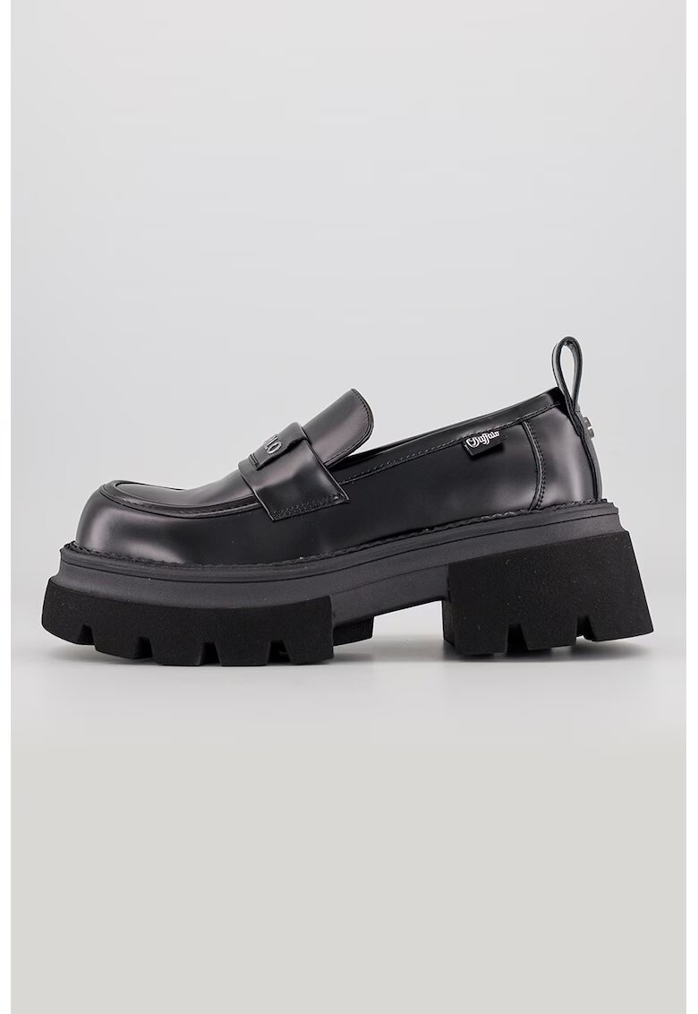 Buffalo Mocasini cu logo Mave - Negru