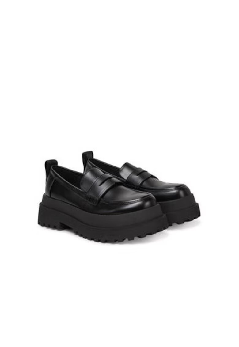 Buffalo Mocasini dama 1624086 - Piele ecologica - Negru