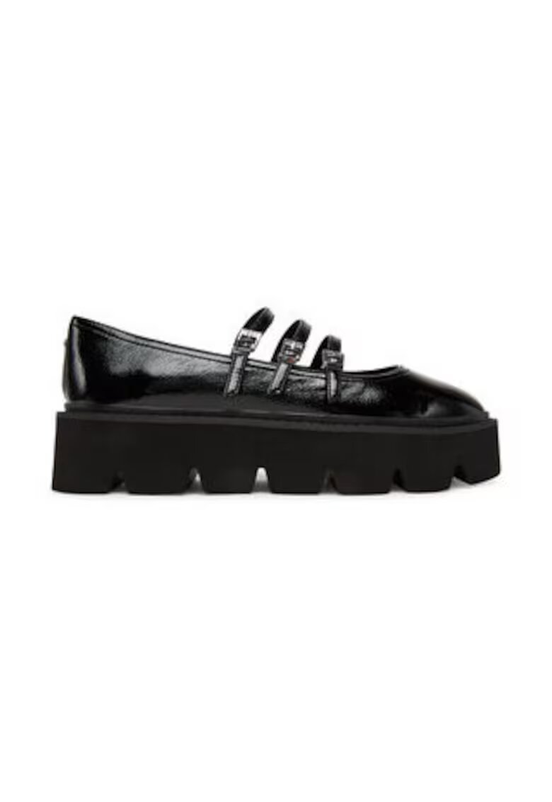 Buffalo Pantofi cu platforma dama piele ecologica - negru