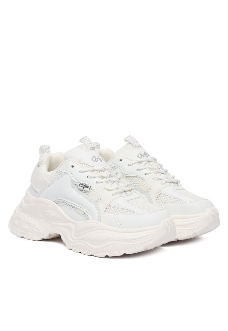 Buffalo Pantofi sport dama - piele ecologica - albi