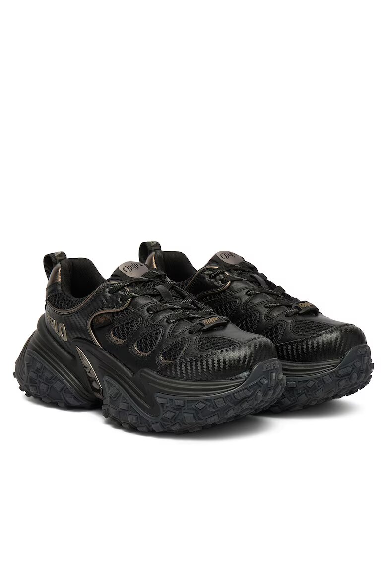 Buffalo Pantofi sport dama - piele ecologica - negri