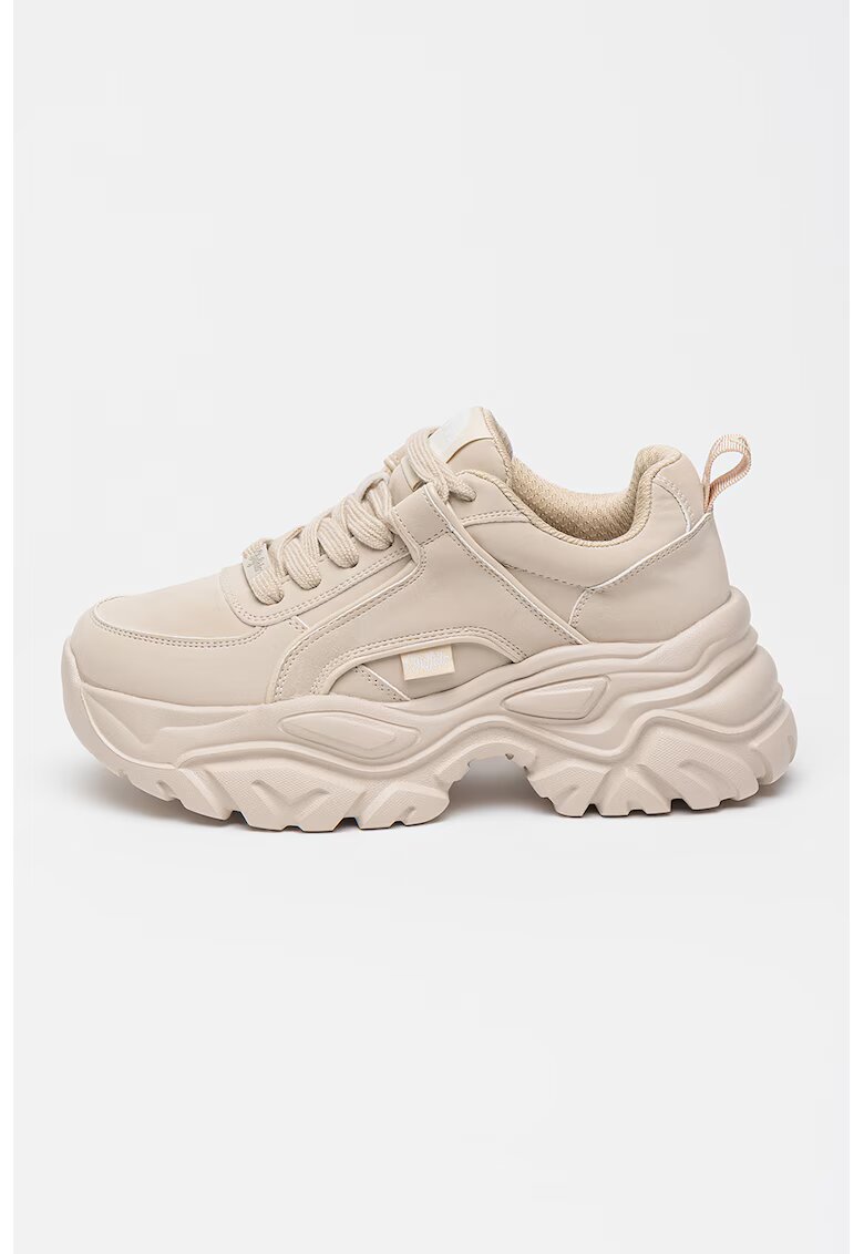 Buffalo Pantofi sport din piele ecologica cu talpa masiva Galactica - Crem