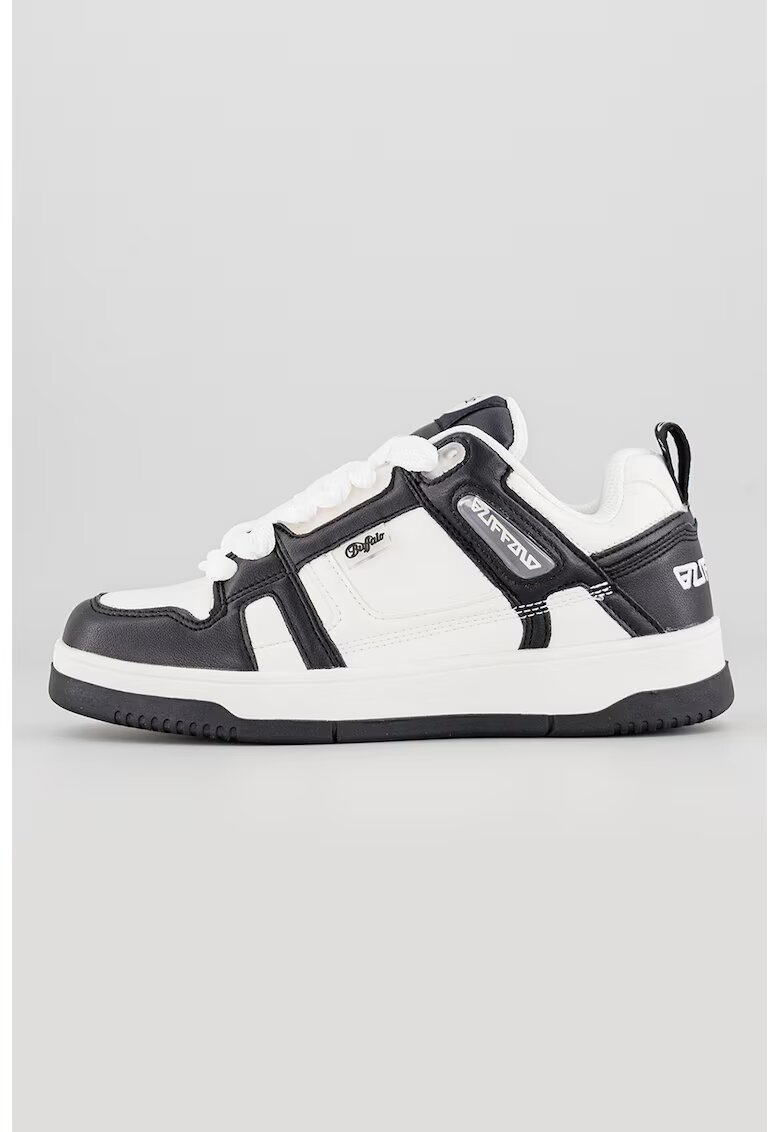 Buffalo Pantofi sport low-cut de piele ecologica Azalia - Alb/Negru