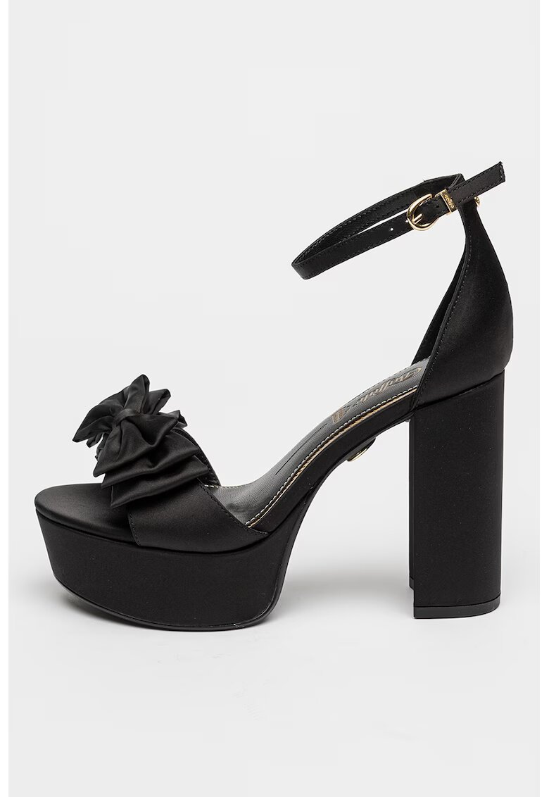 Buffalo Sandale de satin Jessie - Negru