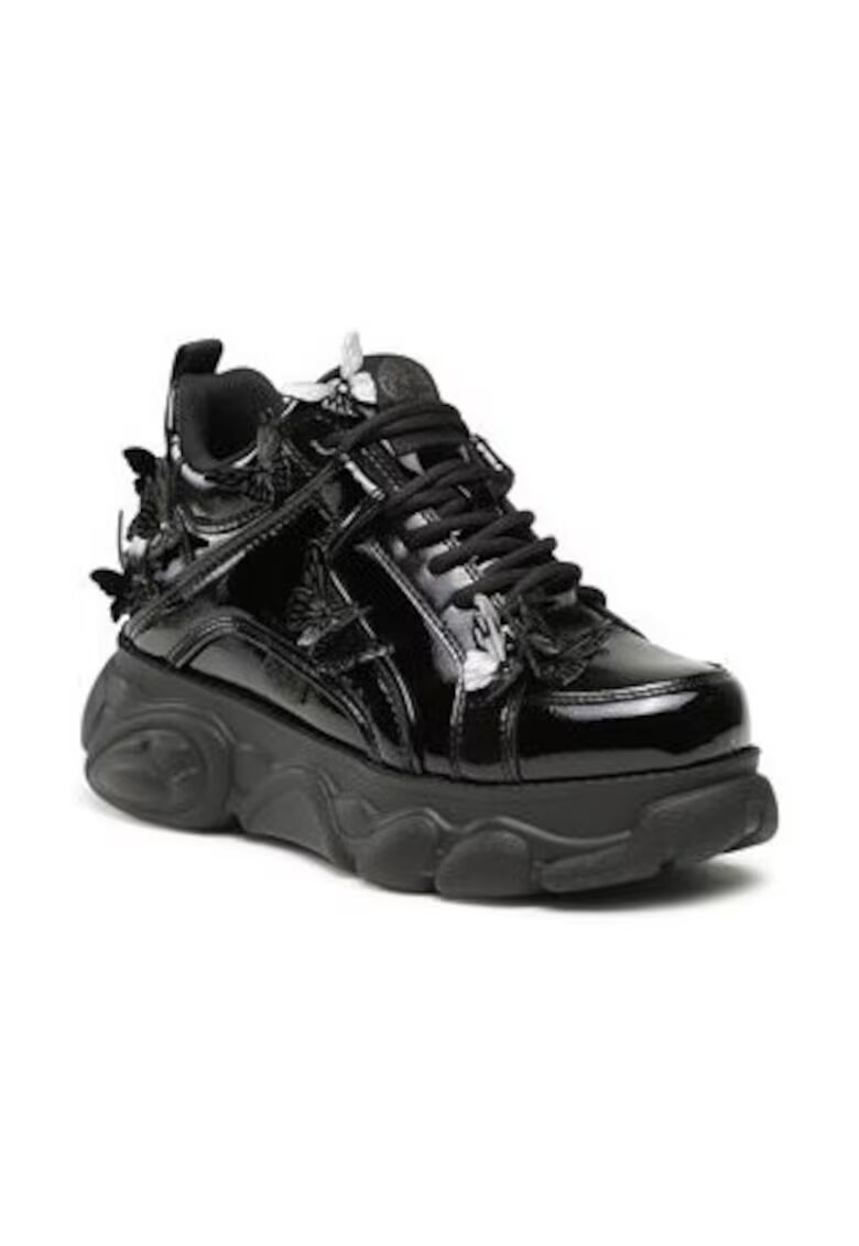 Buffalo Tenisi de dama - 303184803 - piele ecologica - negru