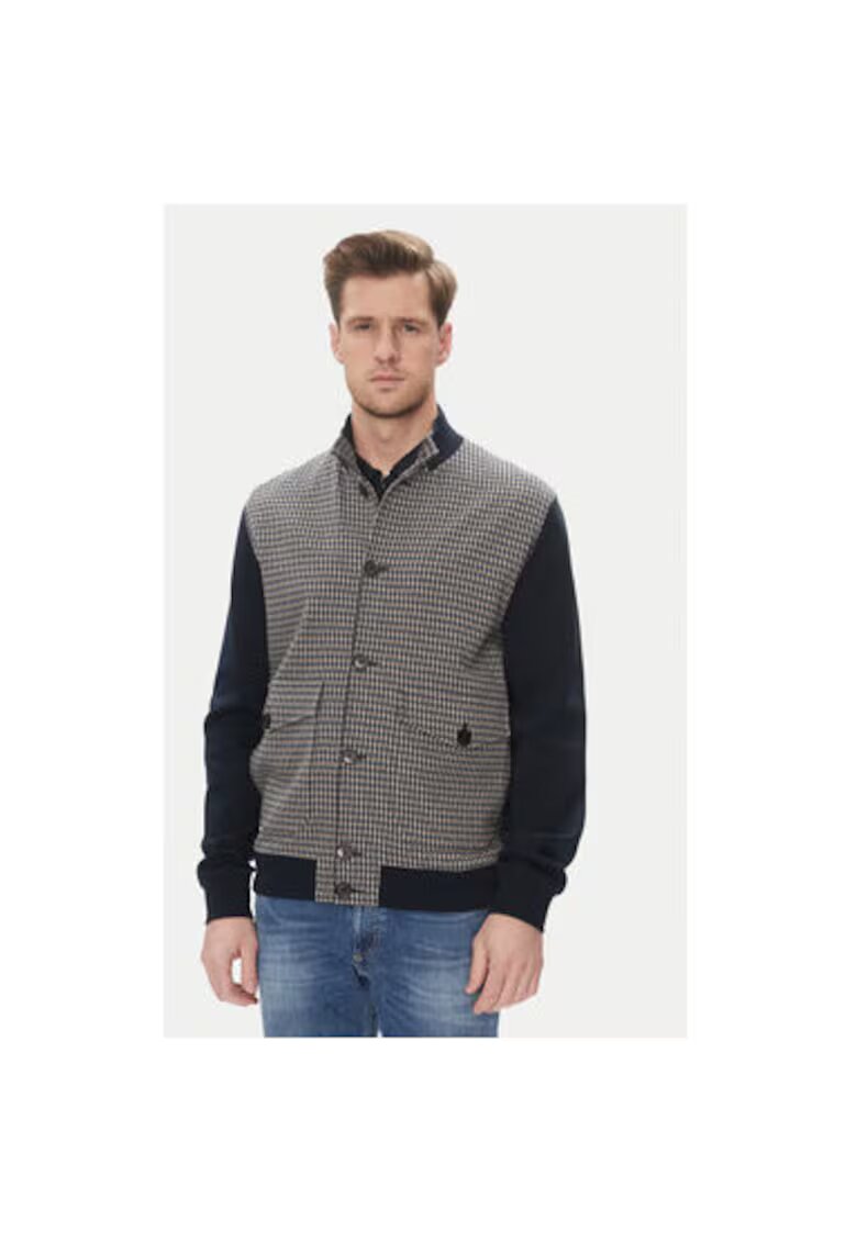 Bugatti Bluza barbati 8750 75173C - Bumbac/Poliester - Bleumarin - Bleumarin