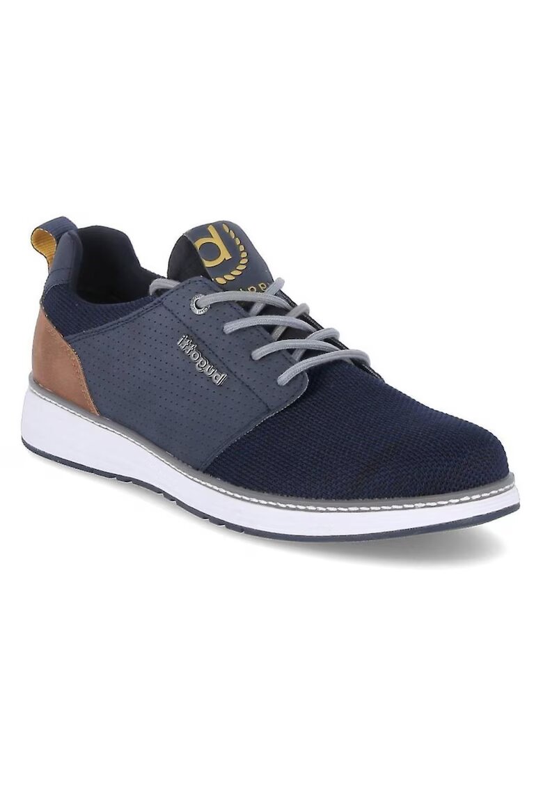 Bugatti Pantofi sport barbati - Colby - Piele intoarsa - Albastru