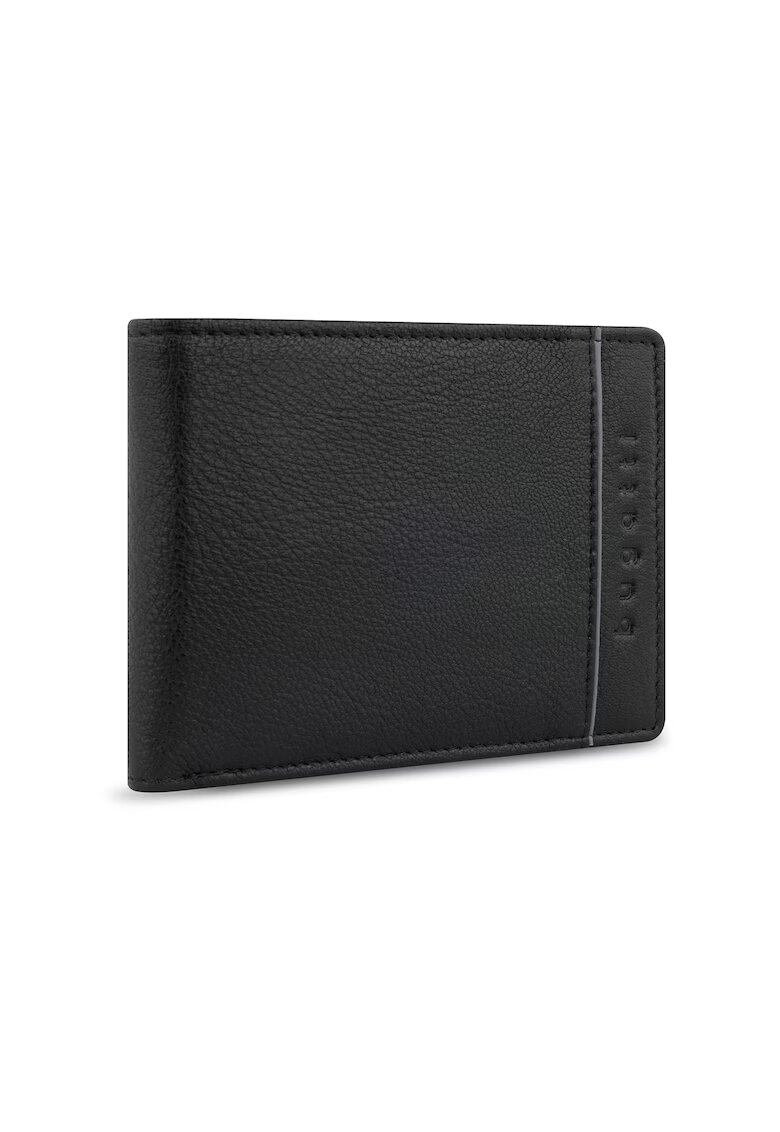 Bugatti Portofel barbati - din piele naturala - Banda 201 - Negru