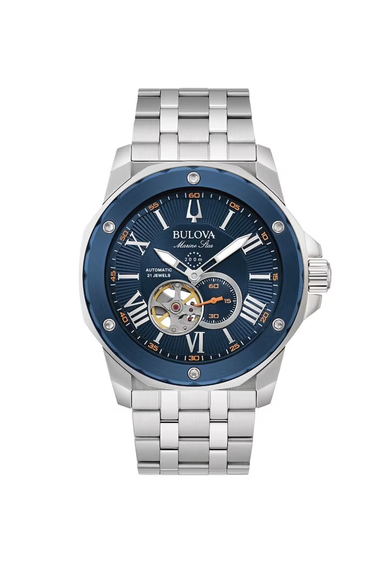 Bulova Ceas barbatesc 98A302 Automatic Argintiu