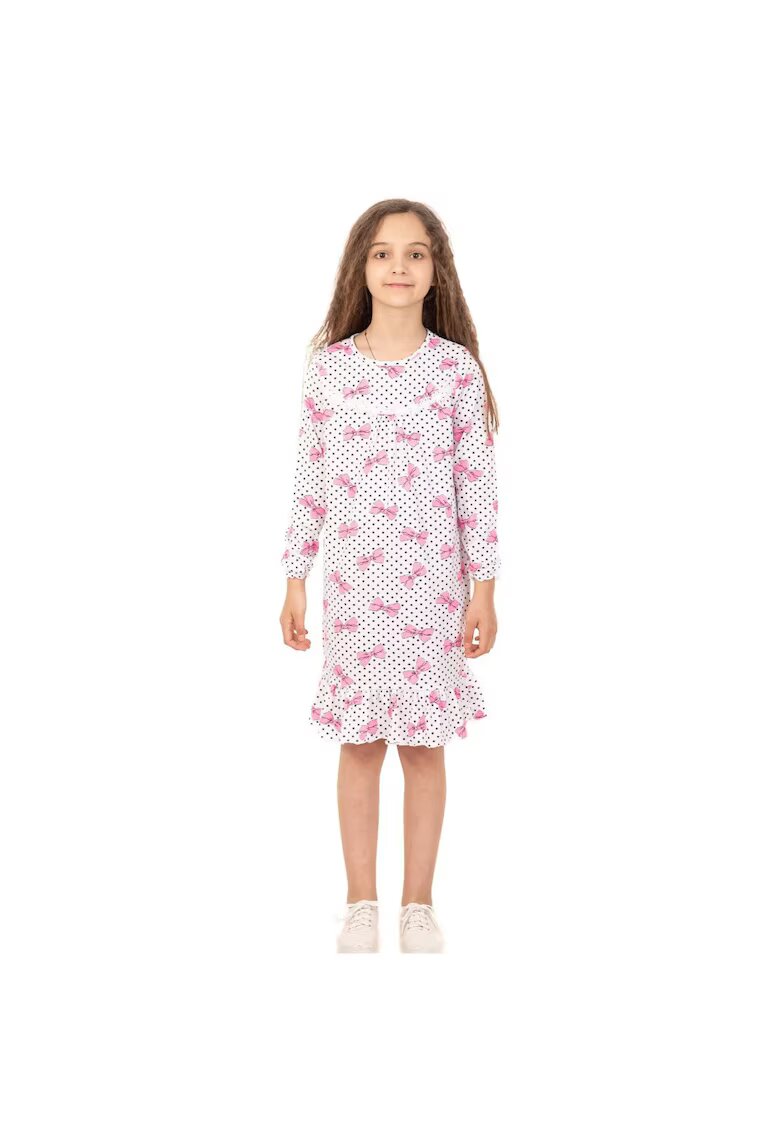 Bumbacel 100 COTTON Camasa de noapte din bumbac cu imprimeu pentru fete