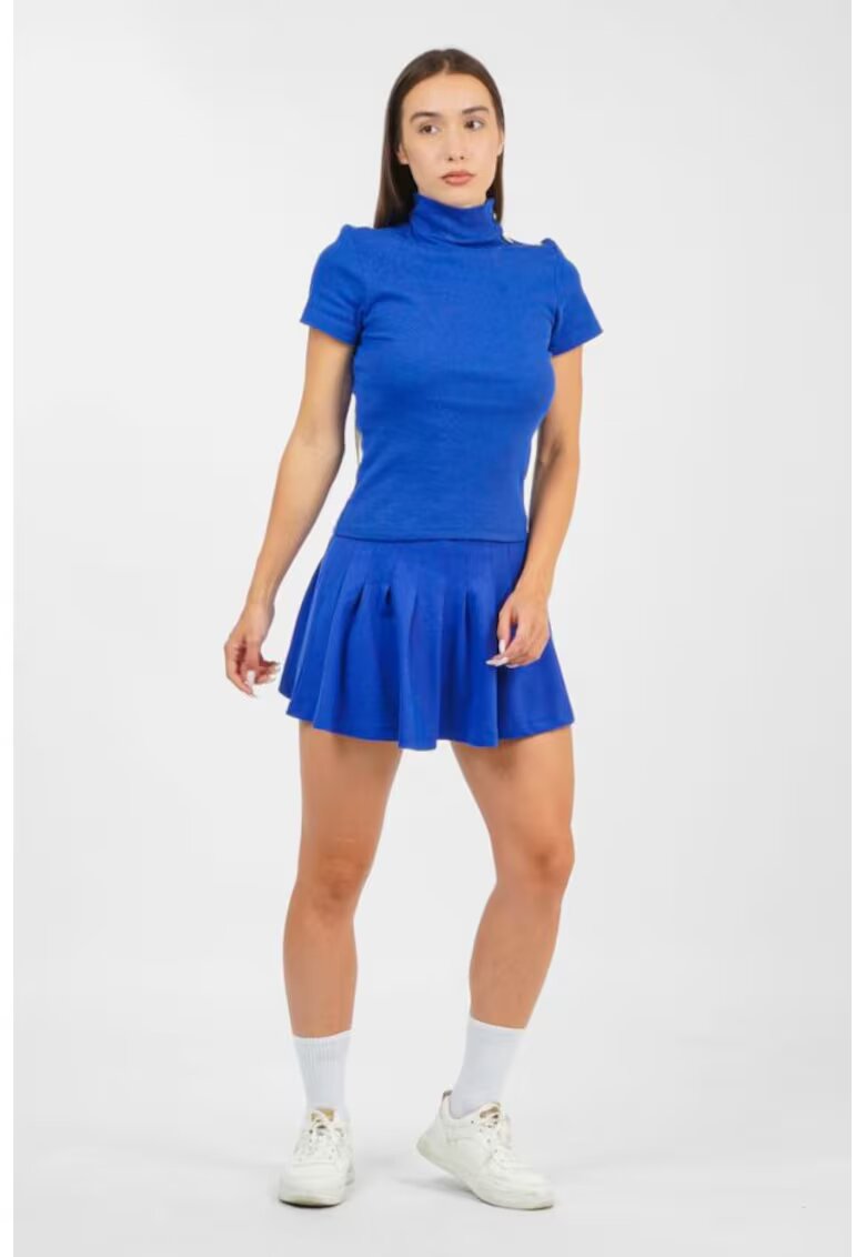 Bumbacel 100 COTTON Maleta cu maneca scurta pentru dame - Albastru
