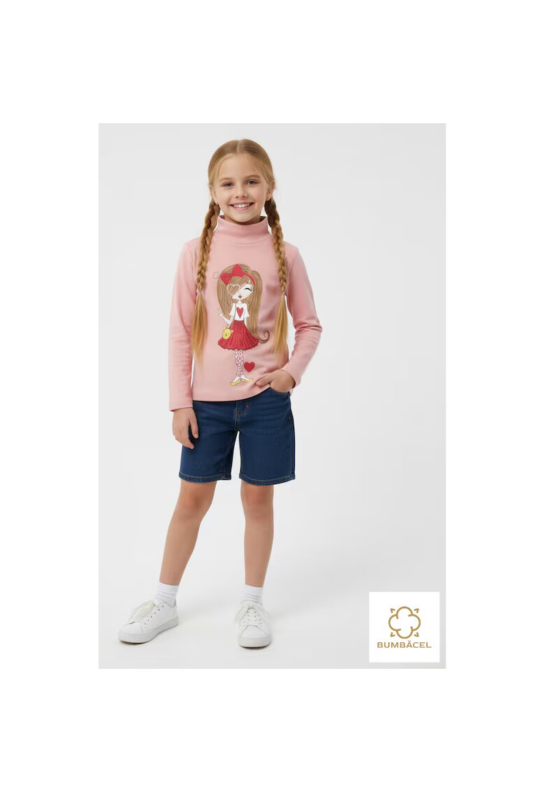Bumbacel 100 COTTON Maleta din bumbac pentru fete - cu imprimeu