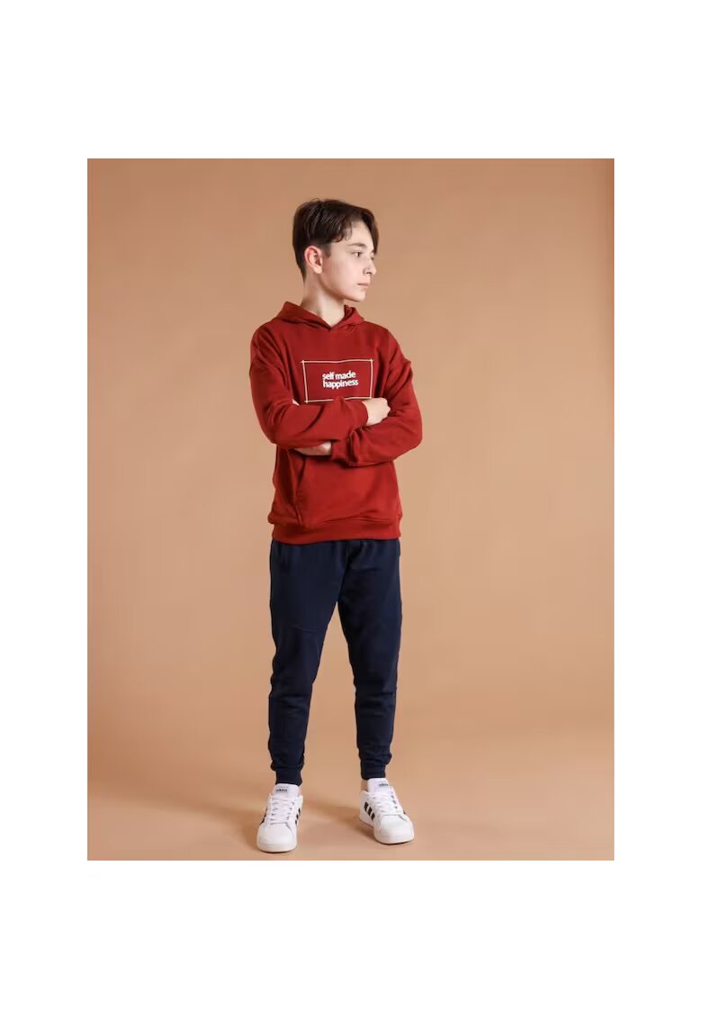 Bumbacel 100 COTTON Pantaloni baieti din bumbac - cu sireturi - Albastru