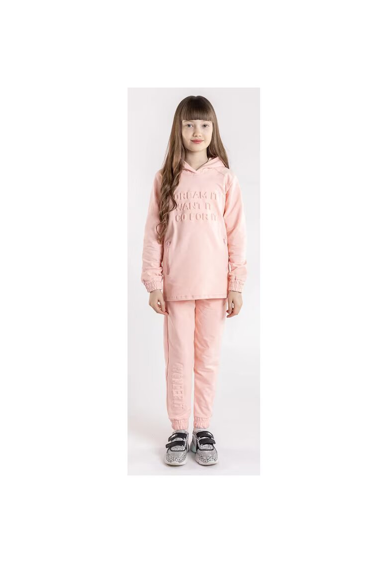 Bumbacel 100 COTTON Pantaloni din bumbac cu imprimeu pentru fete - Roz