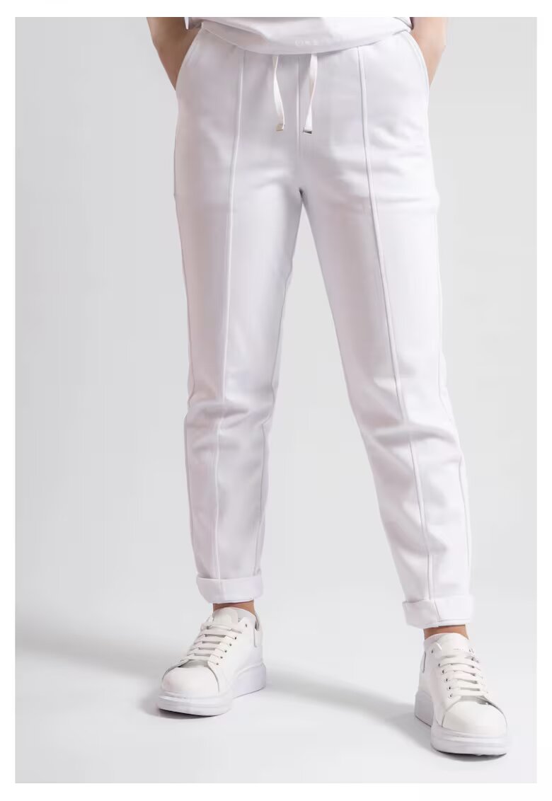 Bumbacel 100 COTTON Pantaloni din bumbac pentru dame - Alb
