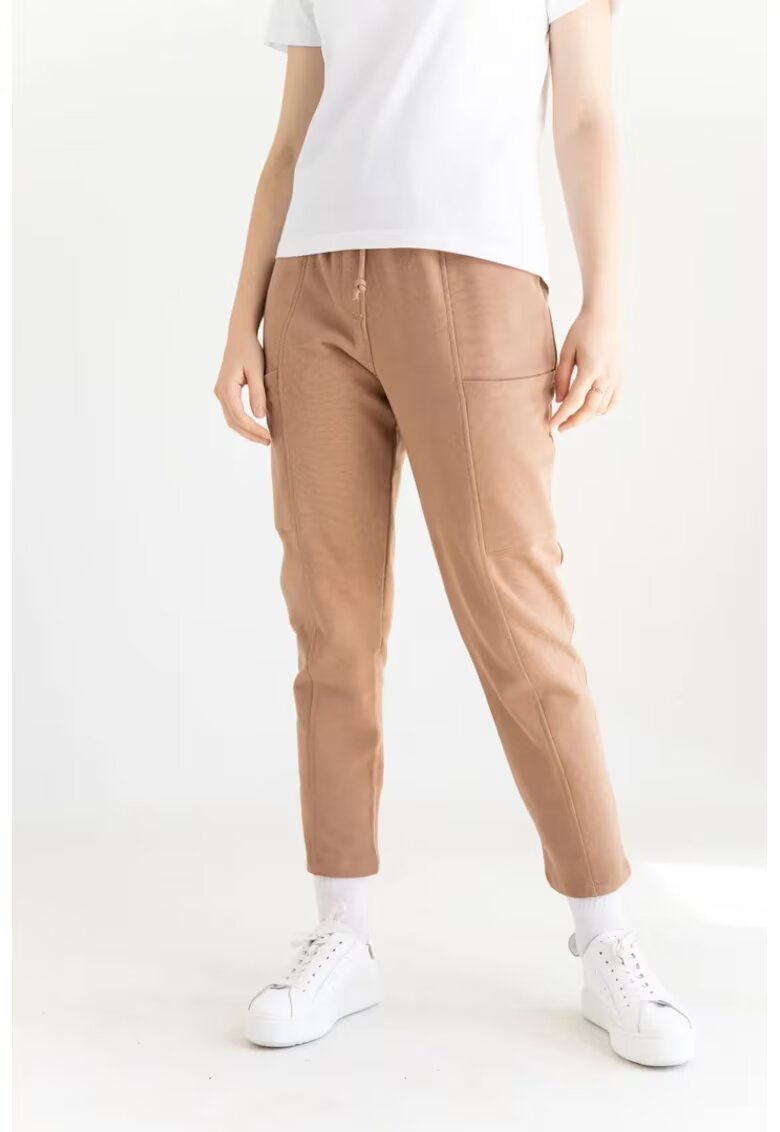 Bumbacel 100 COTTON Pantaloni lungi cu buzunare din bumbac pentru dame