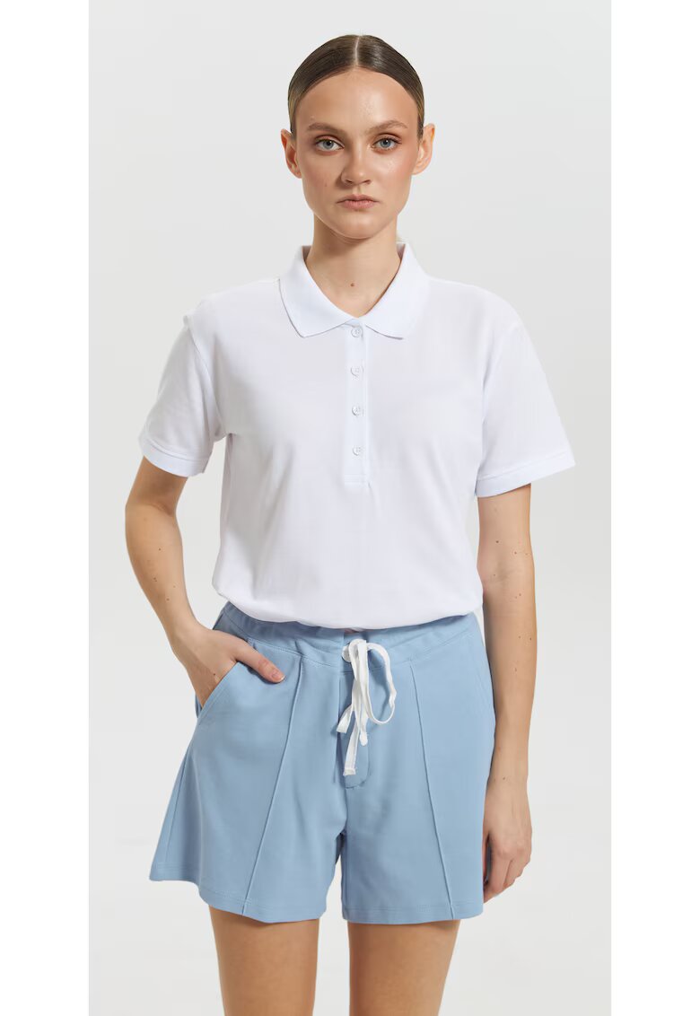 Bumbacel 100 COTTON Pantaloni pentru dame - scurti - Albastru