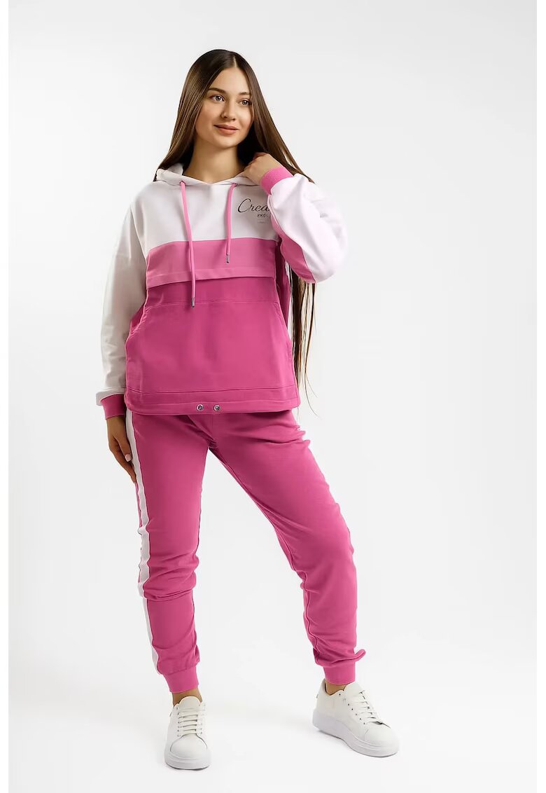 Bumbacel 100 COTTON Trening pentru dame compus din hanorac si pantaloni - confectionat din bumbac