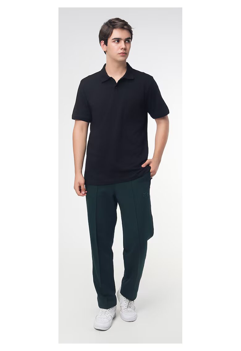 Bumbacel 100 COTTON Tricou barbatesc oversize - marimi mari - Negru