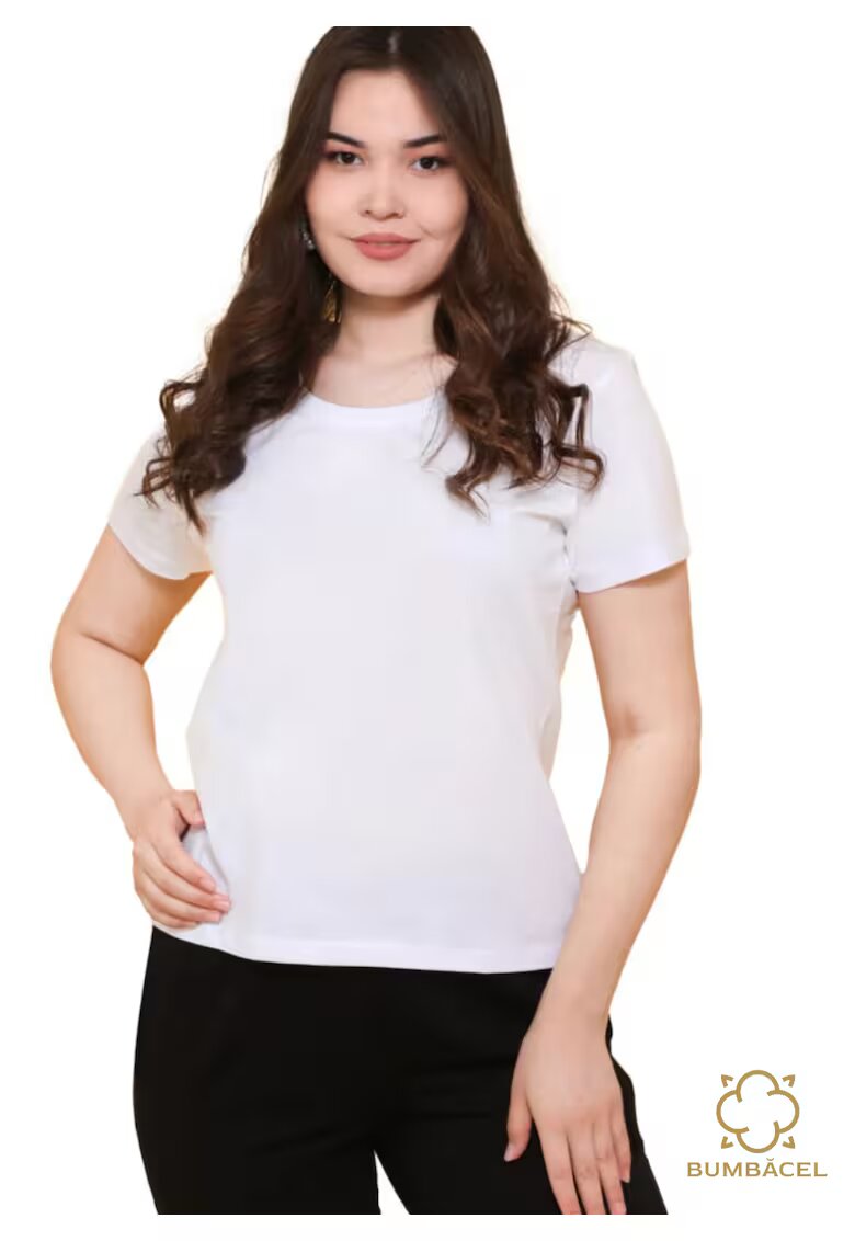 Bumbacel 100 COTTON Tricou cu maneca scurta din bumbac pentru dame