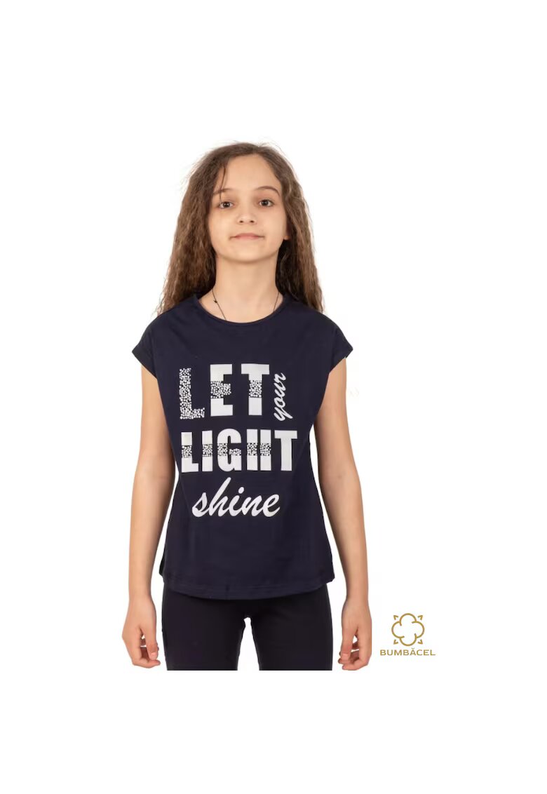 Bumbacel 100 COTTON Tricou cu maneca scurta pentru fete - din bumbac