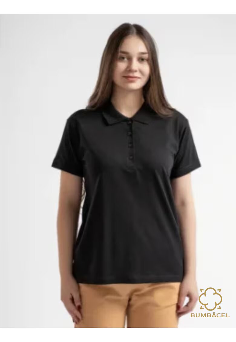 Bumbacel 100 COTTON Tricou polo cu maneca scurta pentru dame