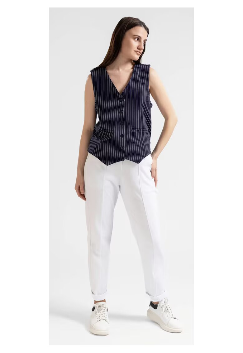Bumbacel 100 COTTON Vesta - in dungi - eleganta - pentru dame