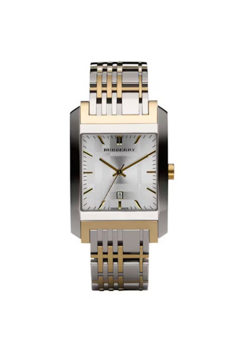 Burberry Ceas Barbati - Square Heritage BU1569 - inox - 33mm
