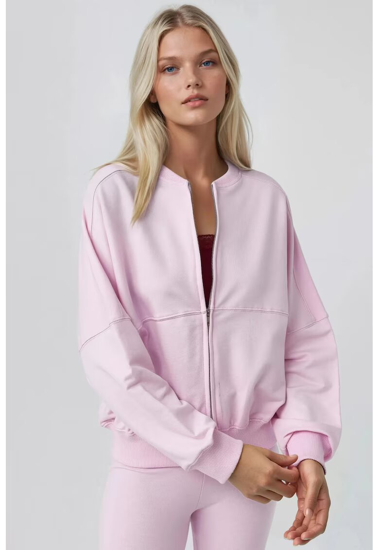 Busem Hanorac dama - Relaxed Fit - roz pudra - textil