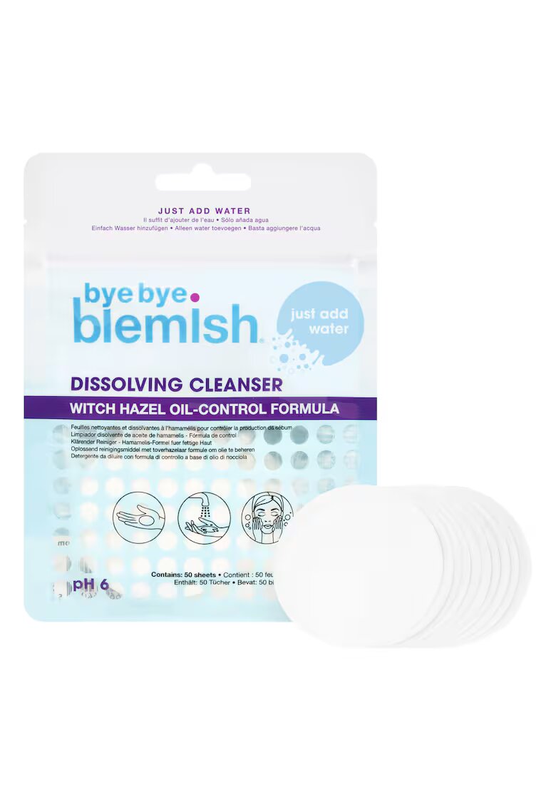 Bye Bye Blemish Dischete demachiante Dissolving Cleanser - 50buc