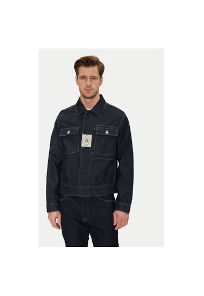 C P Company Jacheta de blugi barbati - 18CMOW188A110295W - Bumbac - Albastru - Albastru