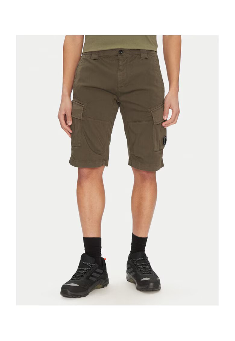 C P Company Pantaloni scurti barbati - 18CMBE116A005694G - Bumbac - Verde - Verde