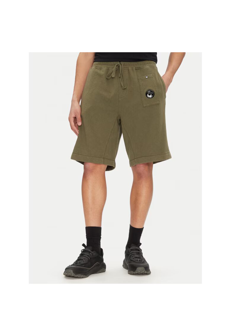 C P Company Pantaloni scurti sport barbati - 18CMSB268A110337O - Bumbac - Verde - Verde