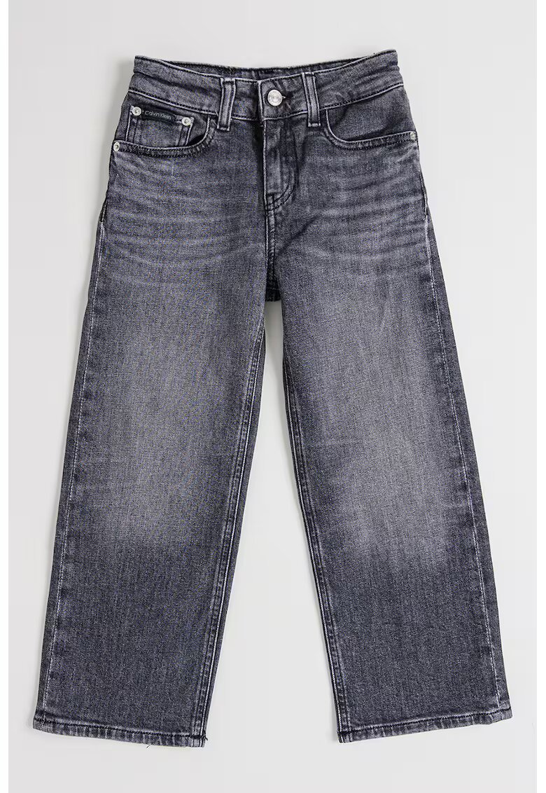 Calvin Klein Blugi relaxed fit cu aspect decolorat - Gri inchis