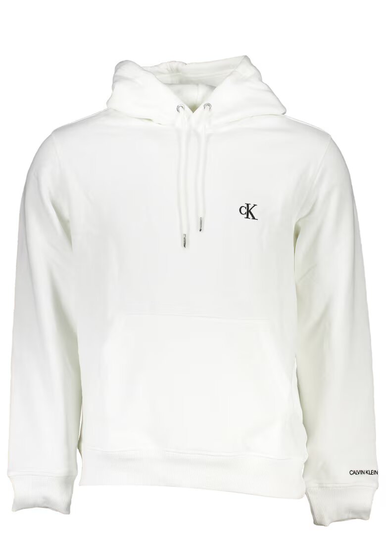 Calvin Klein Bluza barbati - 50% Bumbac - 50% Poliester - Alb - J30J315713 - Alb