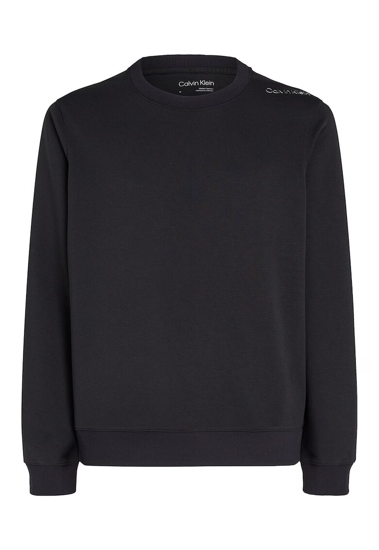 Calvin Klein Bluza cu decolteu la baza gatului pentru fitness - Negru