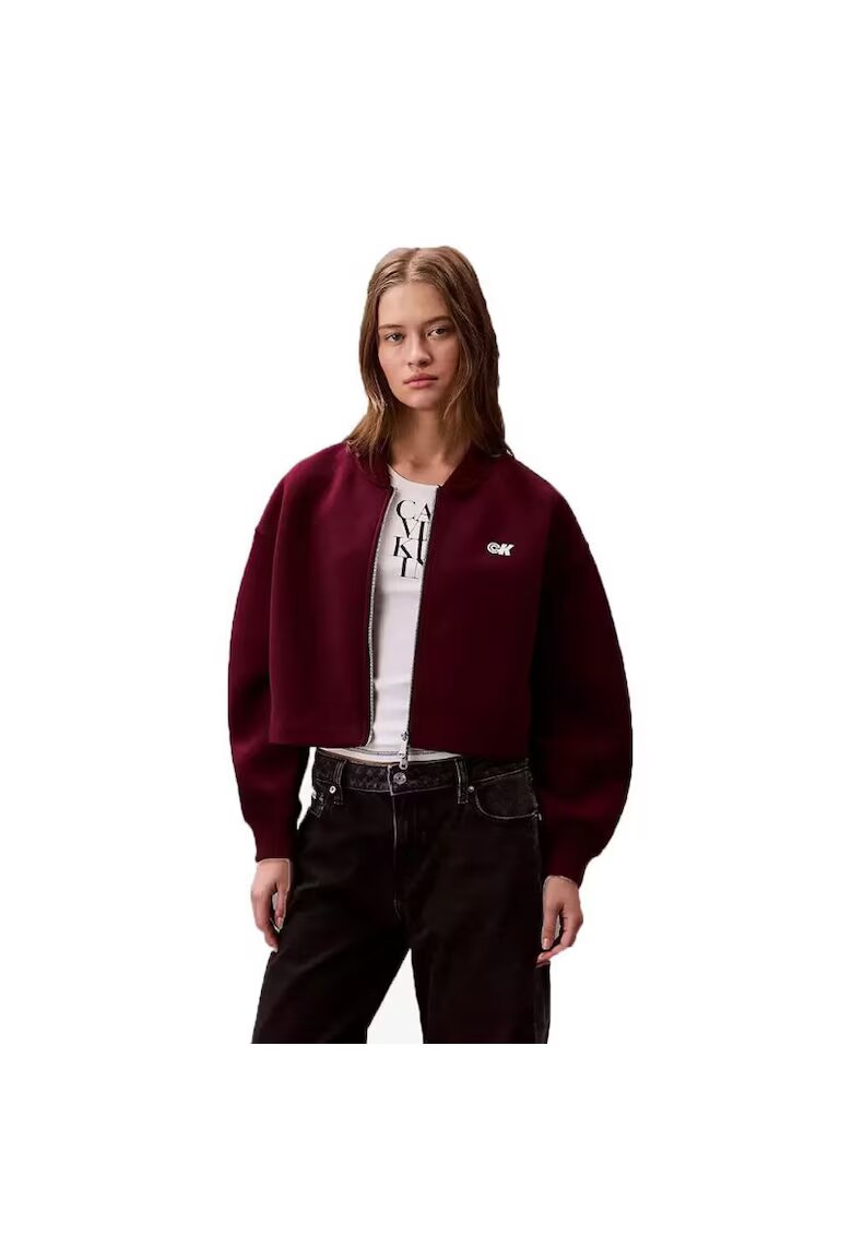Calvin Klein Bluza cu fermoar A- OVRSZD SCB ZP BMB-LV047C524G-VLP