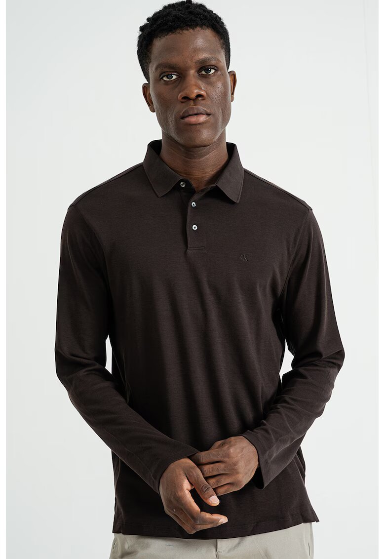Calvin Klein Bluza polo uni din bumbac