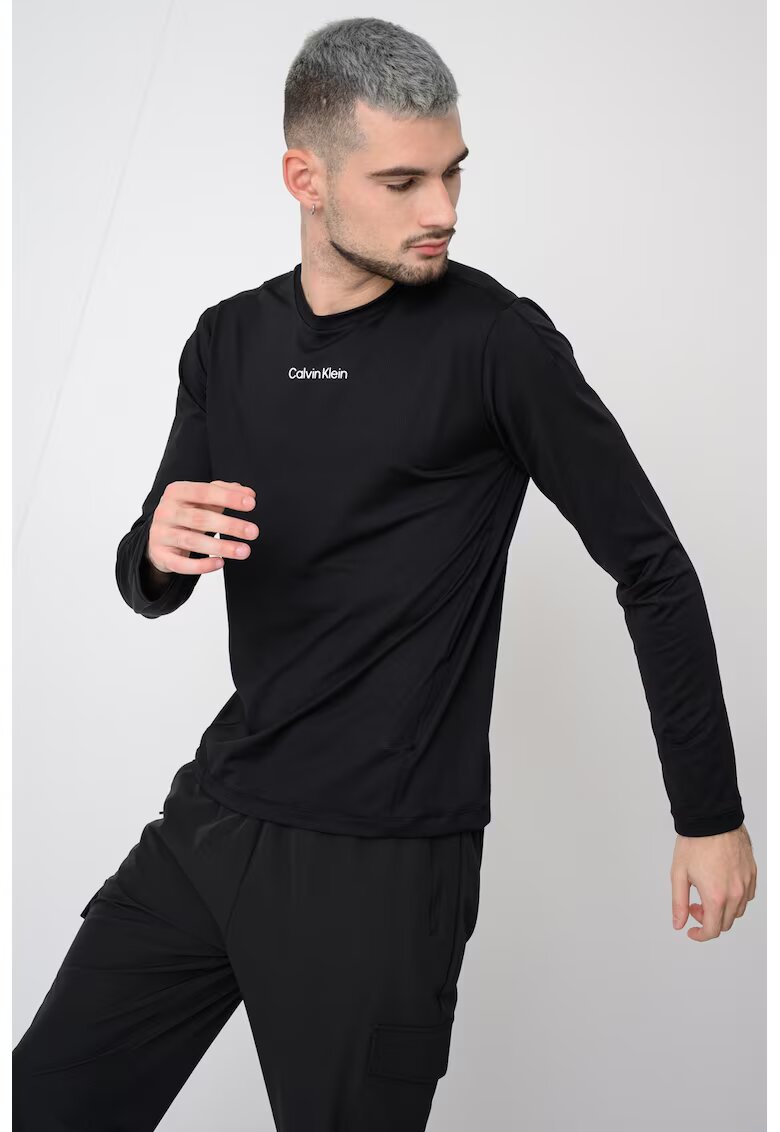 Calvin Klein Bluza respirabila cu uscare rapida pentru fitness - Negru