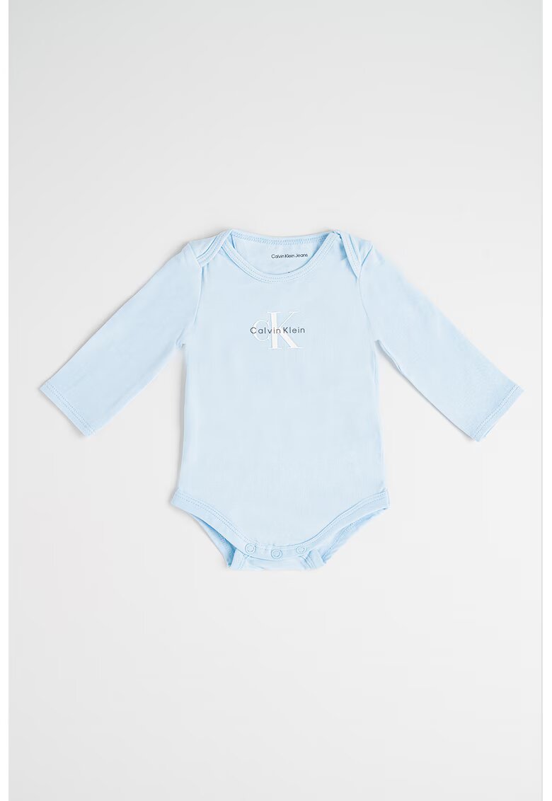 Calvin Klein Body din amestec de bumbac cu logo - Alb/Albastru deschis