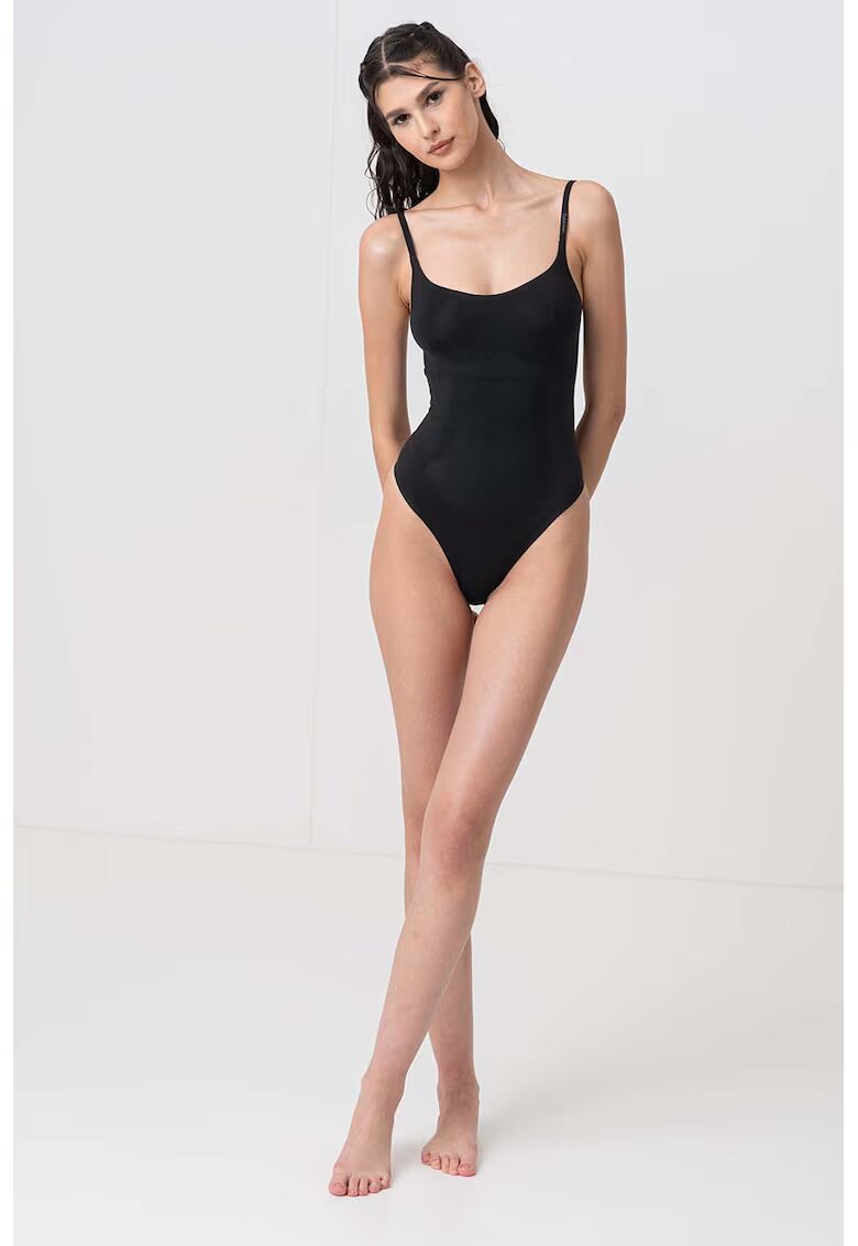 Calvin Klein Body fara cusaturi cu bretele ajustabile - Negru