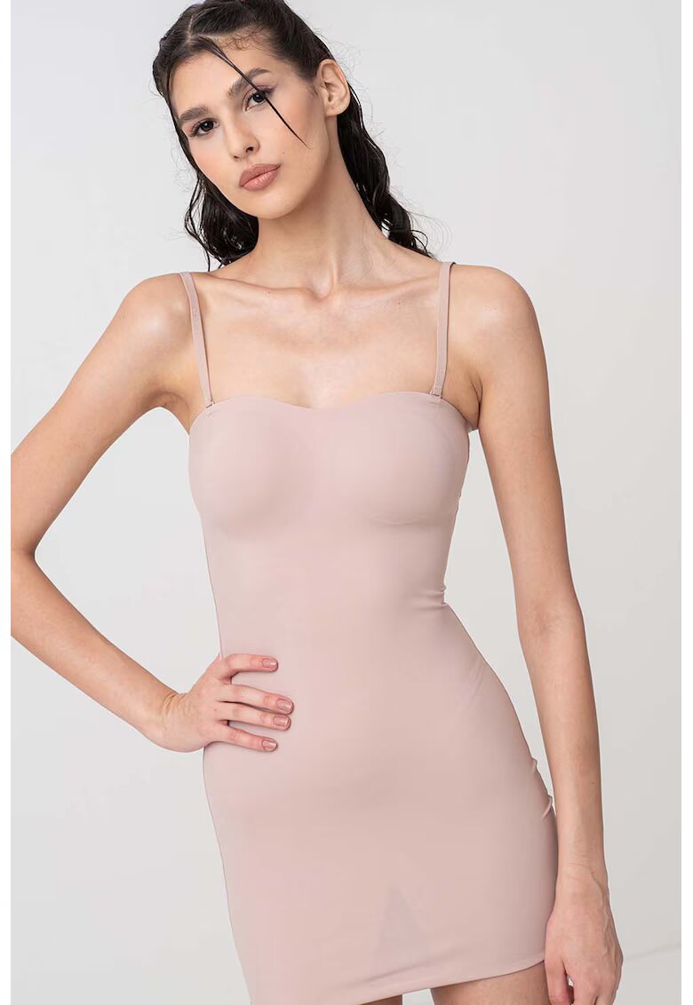 Calvin Klein Body modelator cu bretele detasabile - Bej inchis